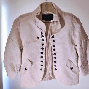 BCBG MaxAzria Ivory Military Jacket XXS